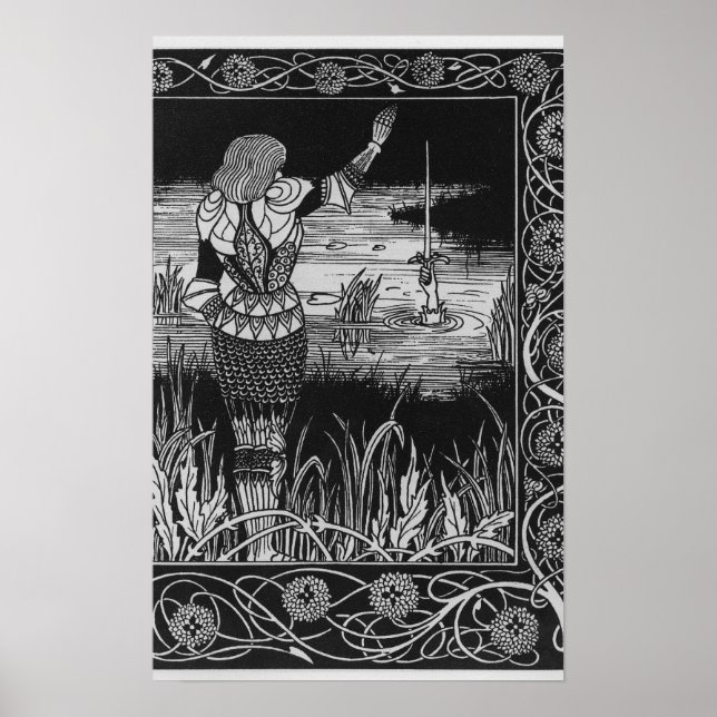 Poster Comment Sir Bedivere a mâché l'épée Excalibur (Devant)