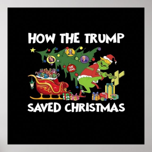 Poster Comment Trump a sauvé Noël (Devant)