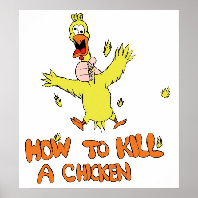 Poster Comment tuer un poulet (Devant)