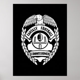 Poster Commissaire Imaginaire au football