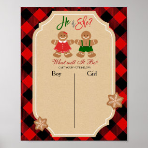 Poster Commission de vote pour garçons ou filles Cookie p