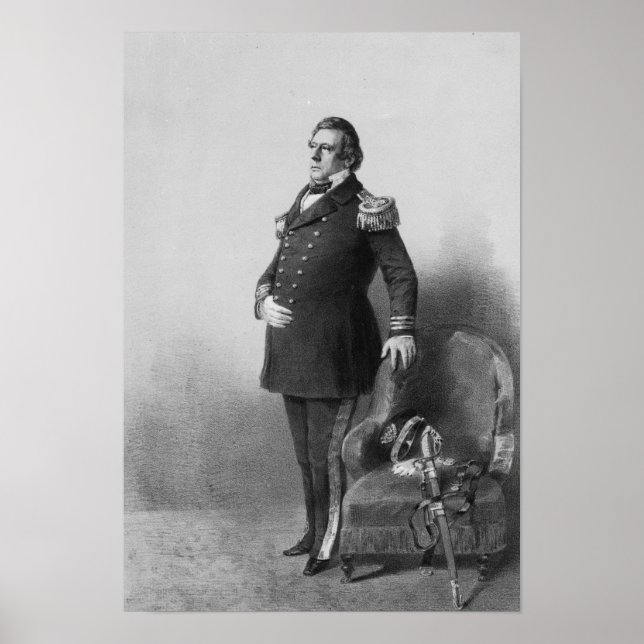 Poster Commodore Matthew Calbraith Perry (Devant)