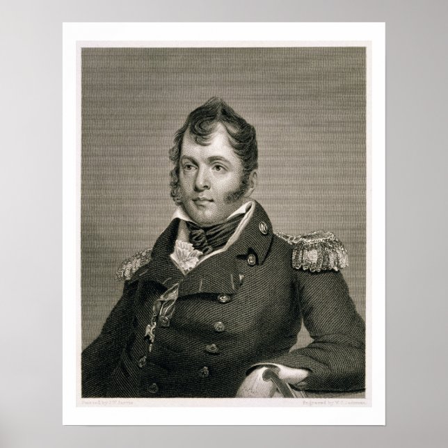 Poster Commodore Oliver Hazard Perry (1785-1819), grave (Devant)