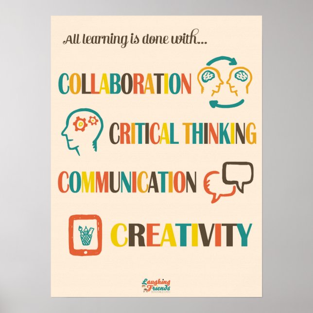 Poster commun 4 Cs (Compétences du 21e siècle) (Devant)