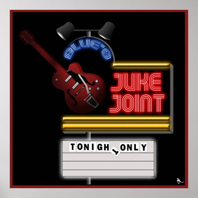 Poster commun Retro Blues Juke (Devant)