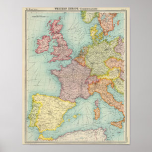 Poster Communications de l'Europe occidentale