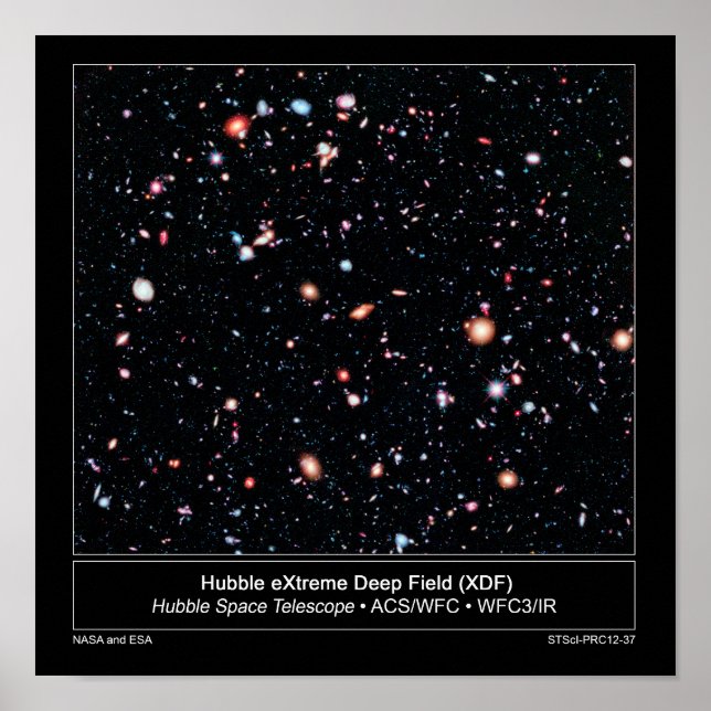 Poster Communiqué de presse de Hubble Extreme Deep Field (Devant)