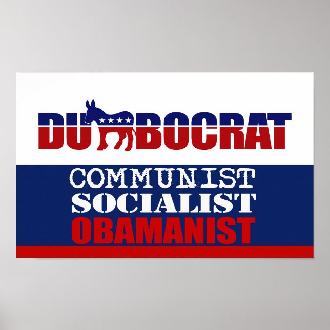 POSTER COMMUNISTE, SOCIALISTE, OBAMANISTE (Devant)