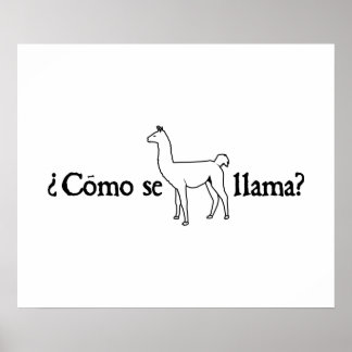 Poster Como Se Llama ?