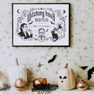 Poster Compagnie de café épouvantable d'Halloween Impress
