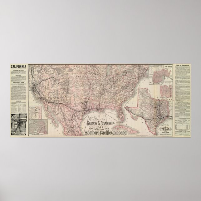 Poster Compagnie du Pacifique Sud (Devant)