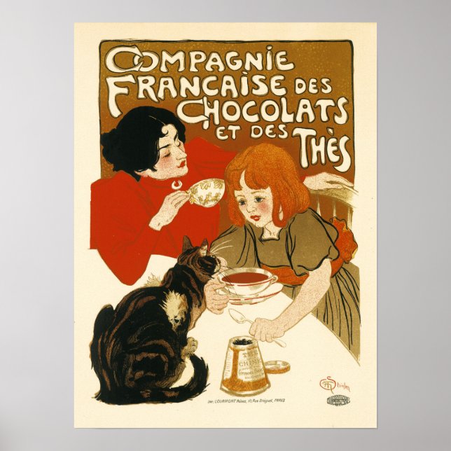 Poster COMPAGNIE FRANCAISE Des Boissons De Chocolat Stein (Devant)