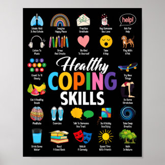 Poster Compétences d'adaptation saines Conseillers Santé 