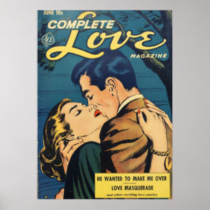 Poster Complete Love Retro Vintage Comic Book Cover