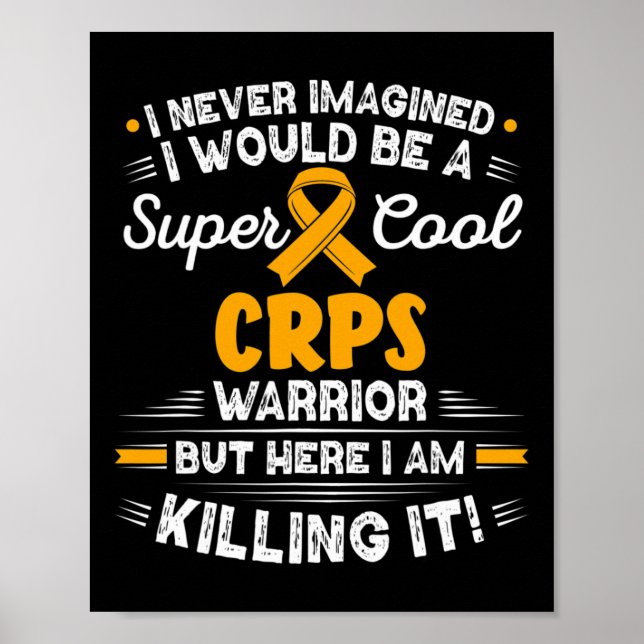 Poster Complexe Syndrome Régional De Douleur Cool Crps Gu (Devant)