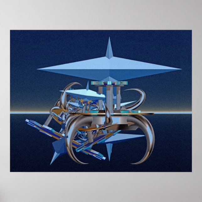 Poster Composé numérique - crash de science-fiction (Devant)