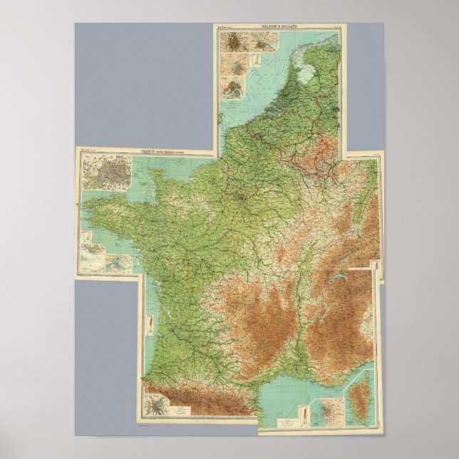 Poster Composite France, Belgique, Hollande (Devant)