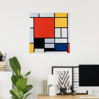 Composition Abstraite Vintage par Piet Mondrian