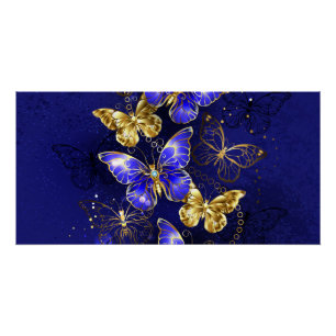 Poster Composition avec papillons Sapphire