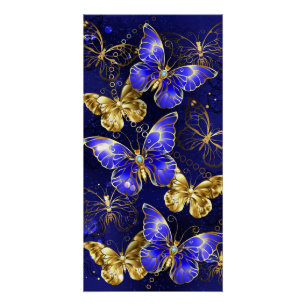 Poster Composition avec papillons Sapphire