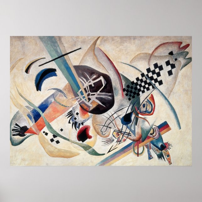 Poster Composition de Kandinsky Peinture Abstraite (Devant)