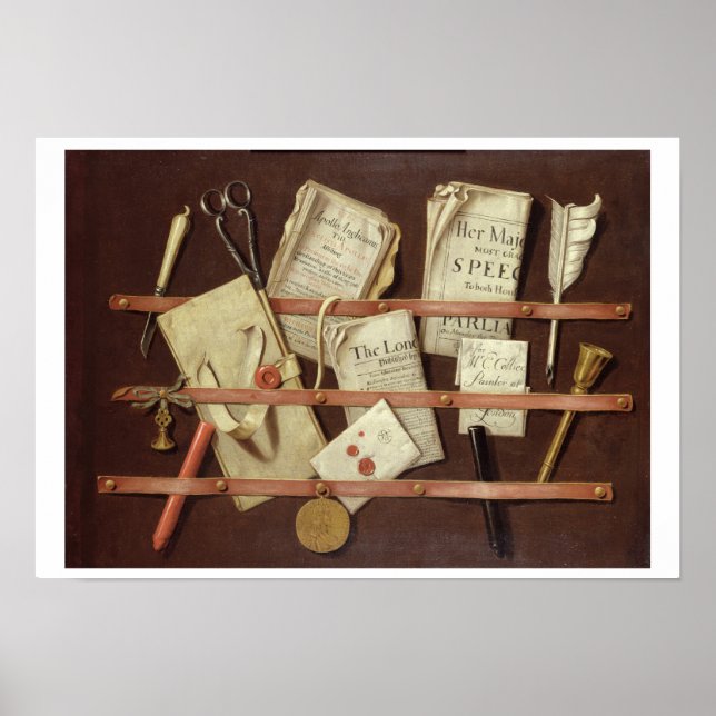 Poster Composition de Trompe L'Oeil (Devant)