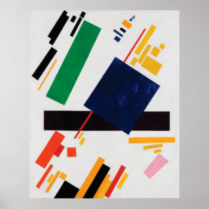 Poster Composition en Suprematist par Kazimir Malevich