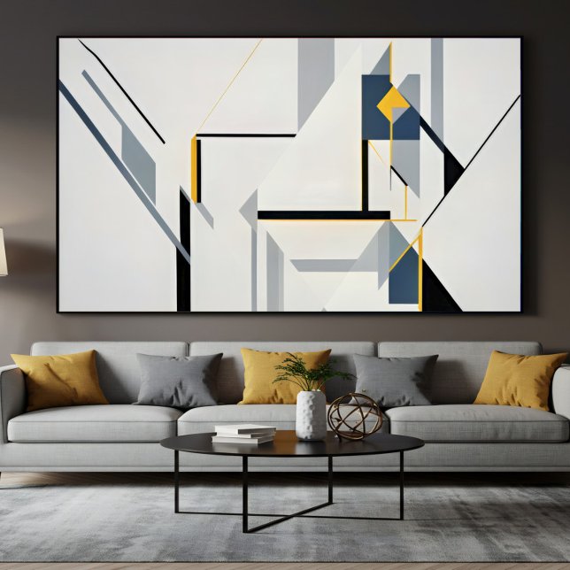 Poster Composition Géométrique Abstraite Moderne (Créateur téléchargé)