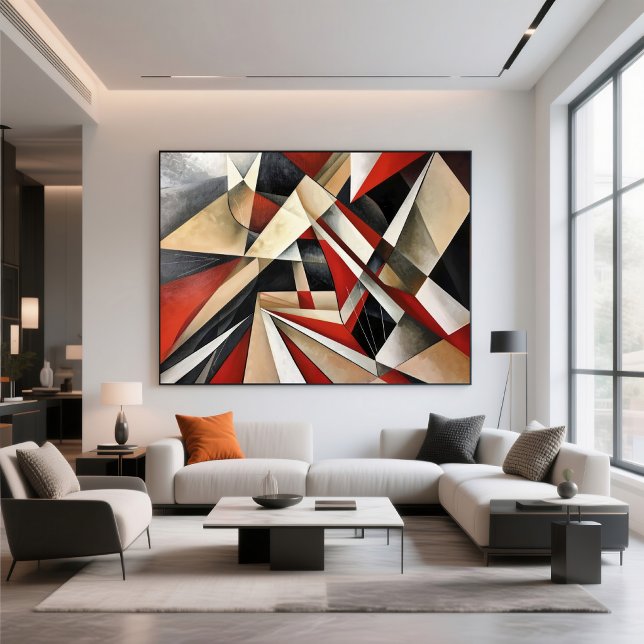 Poster Composition géométrique dynamique (Créateur téléchargé)