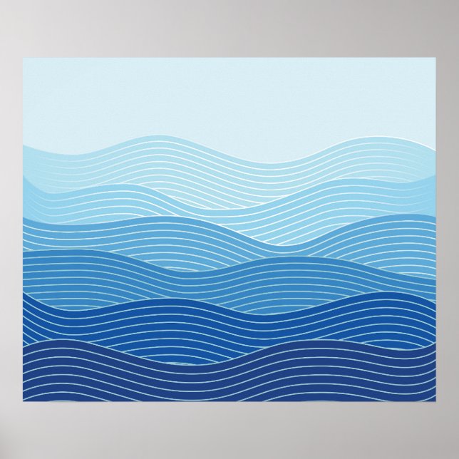 Poster Composition minimaliste Abstraite (Devant)