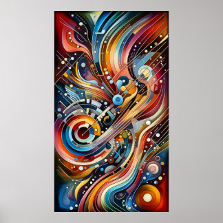 Poster Composition musicale - abstraite lyrique 12