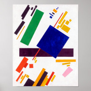 Poster Composition suprématiste   Kazimir Malevich  