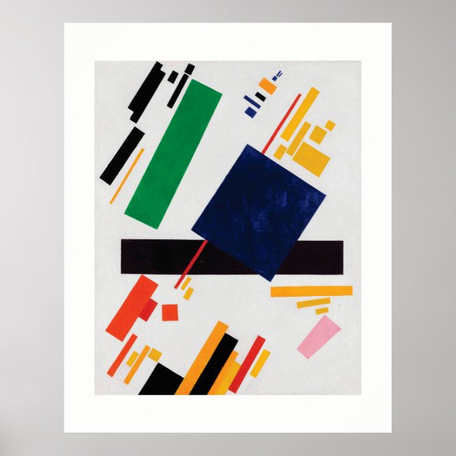 Poster Composition suprématiste par Kazimir Malevich (Devant)
