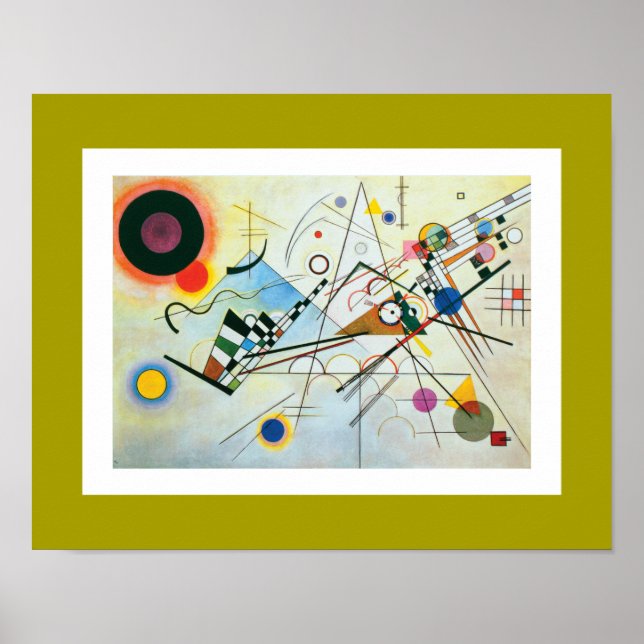 Poster Composition VIII par Wassily Kandinsky (Devant)