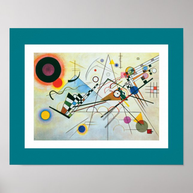 Poster Composition VIII par Wassily Kandinsky (Devant)