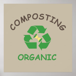 Poster compost compostage composteur agriculture biologiq