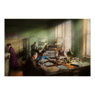 Poster Comptable - Service de la comptabilité 1902