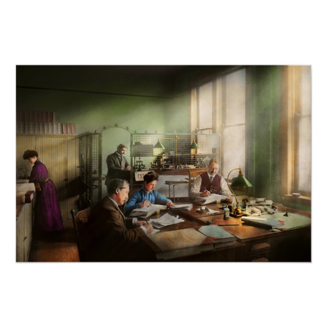 Poster Comptable - Service de la comptabilité 1902 (Devant)