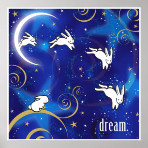 Poster Compter les lapins