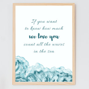 Poster Compter Toutes Les Vagues Citer Nautique Nautique 