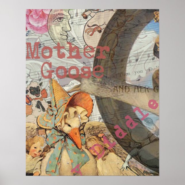 Poster Comptine de la Mère l'Oye Conte de Fées (Devant)