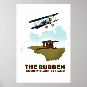 Poster Comté de Burren Clare Irlande