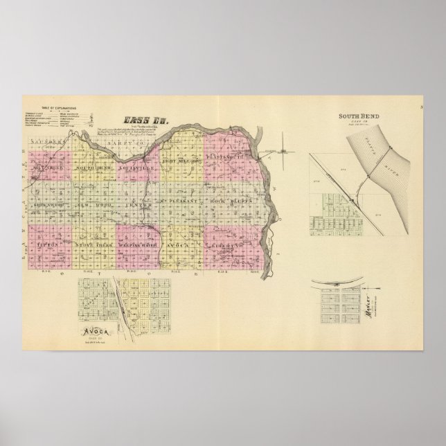 Poster Comté de Cass, Nebraska (Devant)