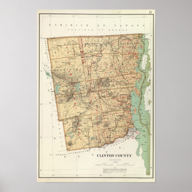 Poster Comté de Clinton (Devant)