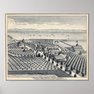 Poster Comté de Fresno, Californie 20