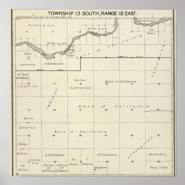 Poster Comté de Fresno, Californie 25 (Devant)