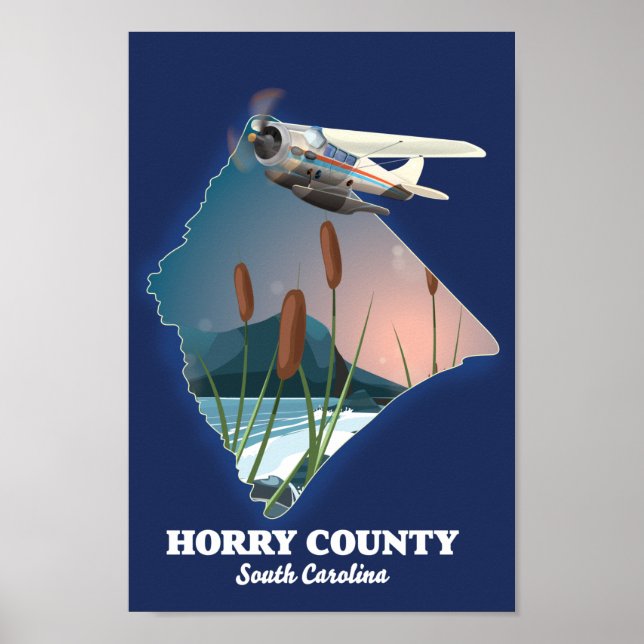 Poster Comté de Horry Caroline du Sud (Devant)