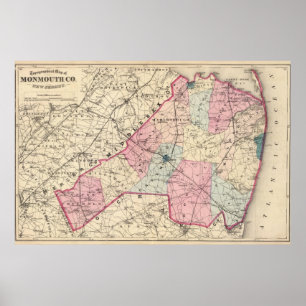 Poster Comté de Monmouth, NJ
