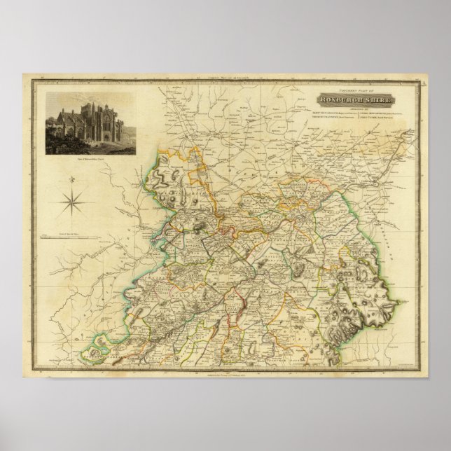 Poster Comté de Roxburgh-Nord (Devant)