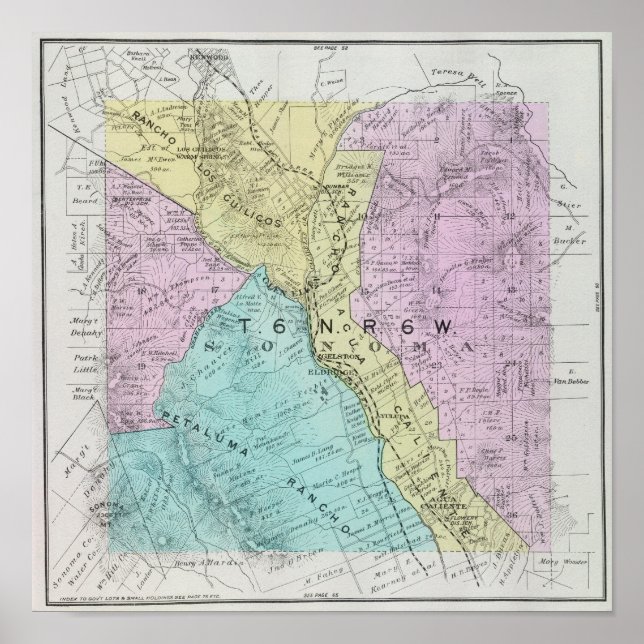 Poster Comté de Sonoma, Californie 22 (Devant)